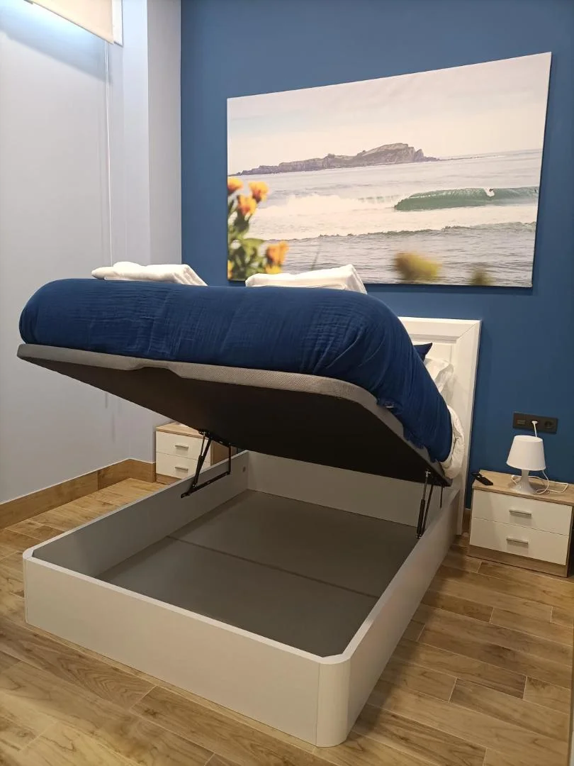 Sofá cama abierto